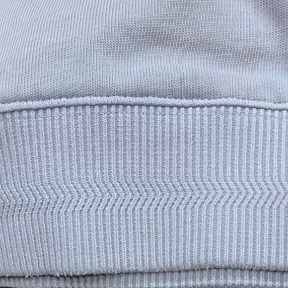 Zig Zag Rib Washed Crewneck Sweatshirt - Brand New - NEVER WORN - Powder Blue - Picture 6 of 6